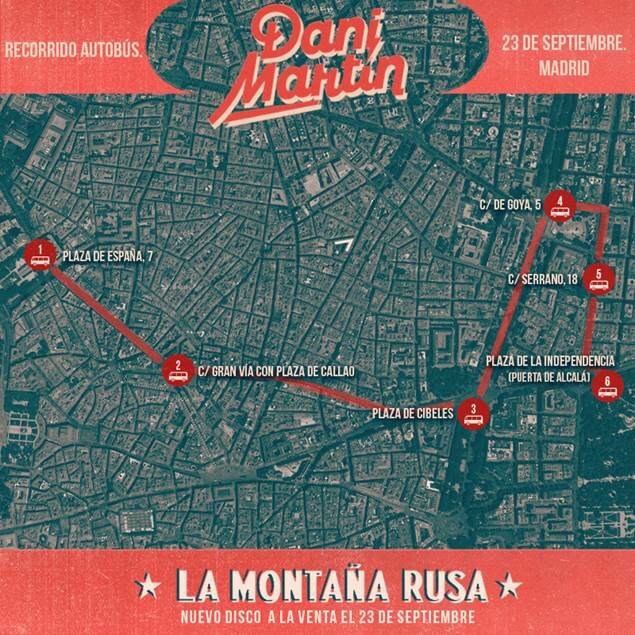 Campaña La Montaña Rusa de Dani Martín para Sony Music